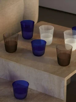 LSA International Cobalt Blue Arc Contrast Tumblers Set of 2 260ml