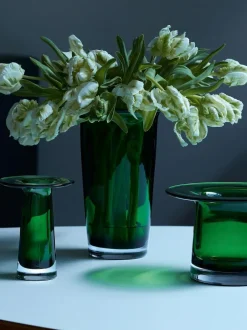 LSA International Victoria Vase Lantern H13.5cm Fern Green Discount