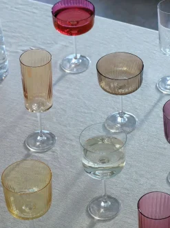 LSA International Gems Assorted Set of 250ml Wine Glasses Garnet Outlet