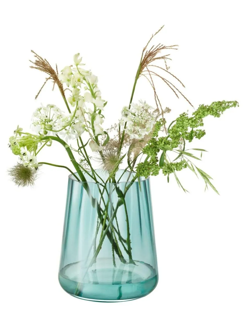 LSA International Lagoon Lantern Vase H24cm Sea Green Outlet