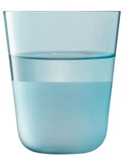 LSA International Set of 2 Arc Contrast Tumblers 380ml Sky Clearance
