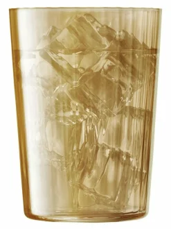 LSA International Set of 4 Gems Tumblers 560ml Assorted Amber and Orange Outlet