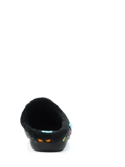 Lunar Black Peanut Polka Dot Mule Slippers Clearance