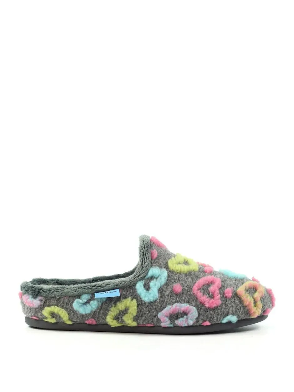 Lunar Mule Slippers Grey