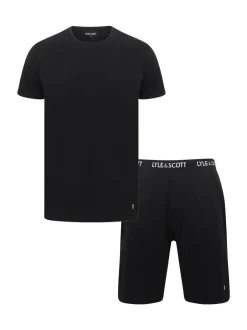 Lyle & Scott Black Charlie Loungewear Set Clearance