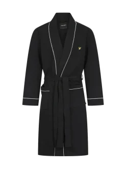 Lyle & Scott Kobe Kimono Robe Black Clearance