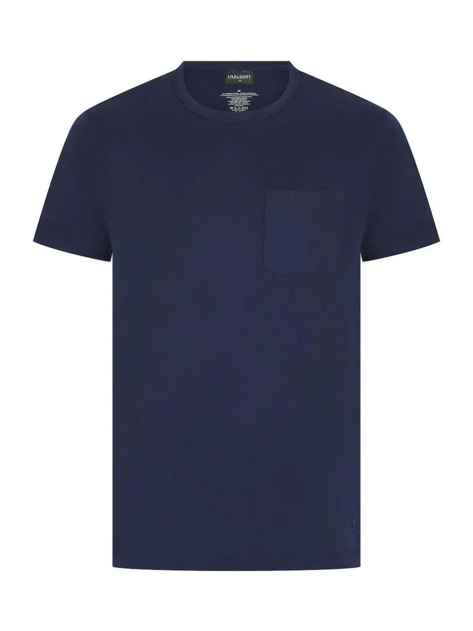 Lyle & Scott Lorenzo Sleep Shorts Set Blue New