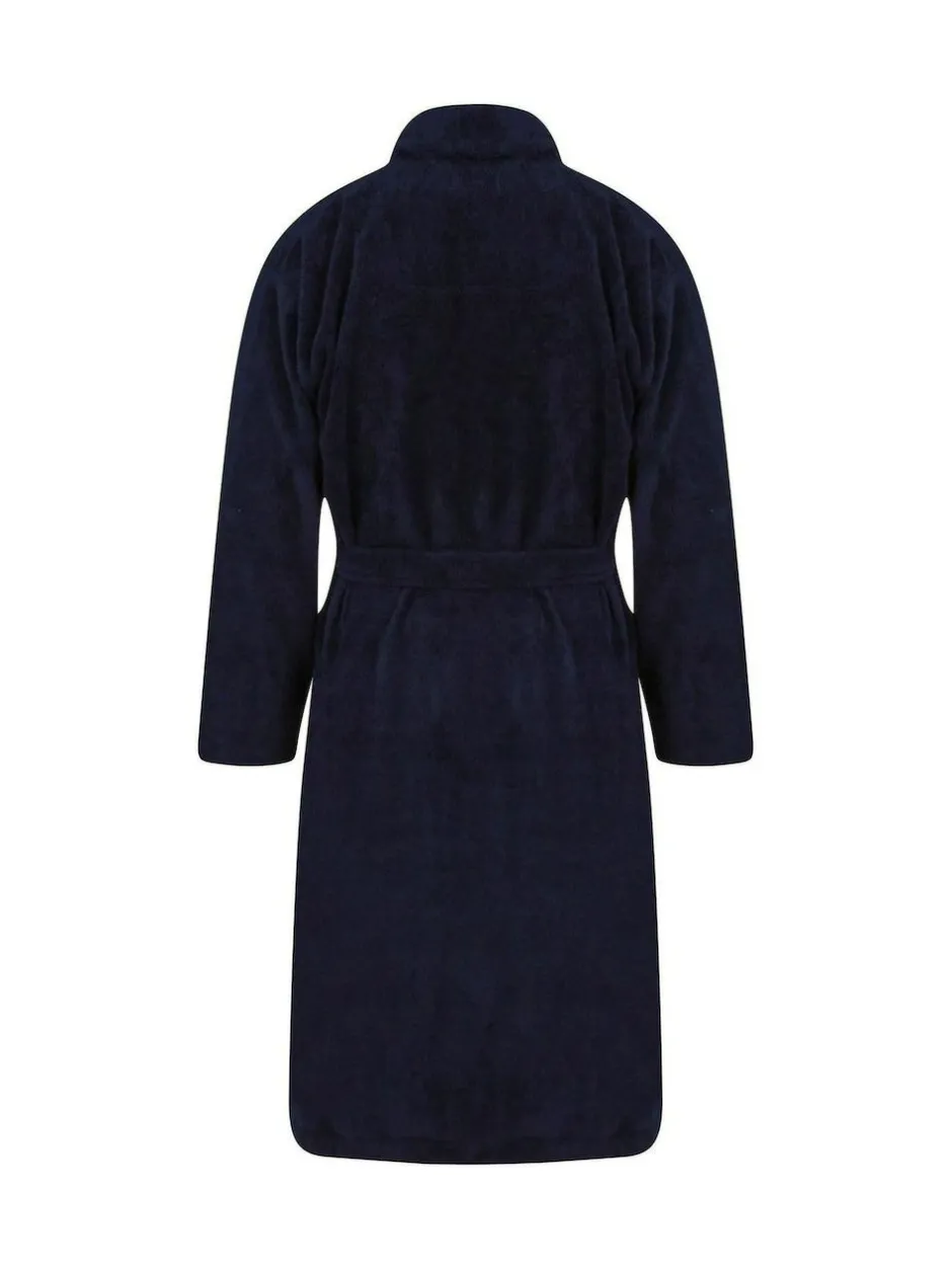 Lyle & Scott Denim Blue Dressing Gown Clearance