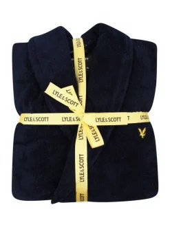 Lyle & Scott Denim Blue Dressing Gown Clearance