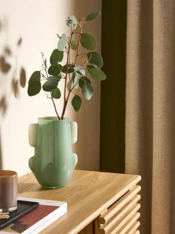 MADE.COM Green Mira Glass Vase Outlet