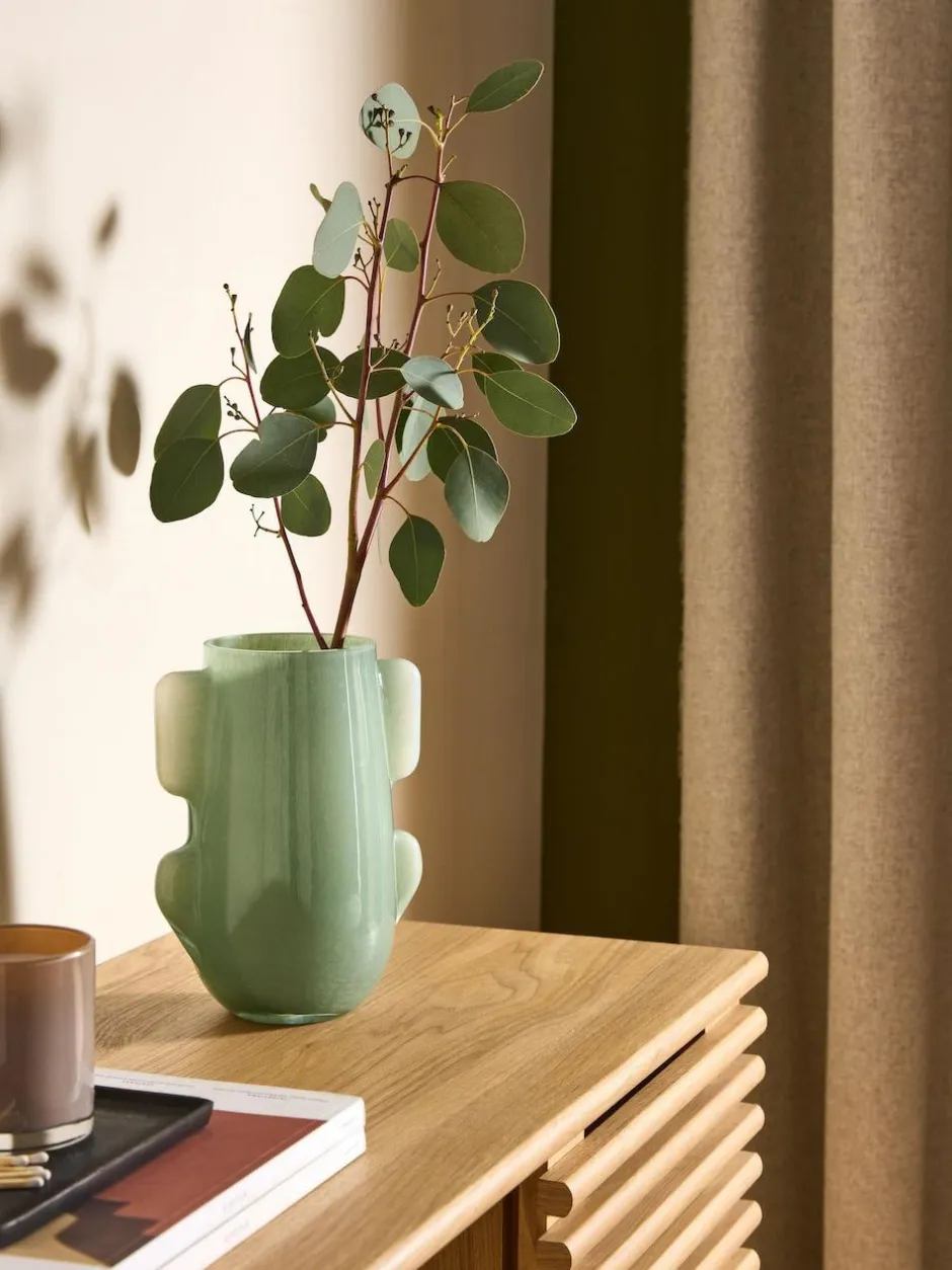 MADE.COM Green Mira Glass Vase Outlet