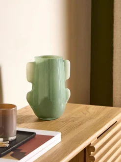 MADE.COM Green Mira Glass Vase Outlet