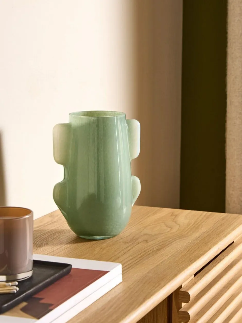 MADE.COM Green Mira Glass Vase Outlet