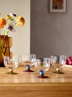 MADE.COM Set of 4 Multi Cally Wine Glasses Online