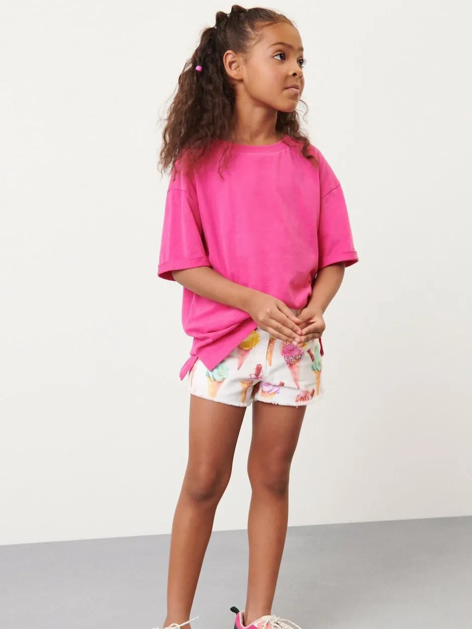Next Oversized T-Shirt (3-16yrs) Magenta Pink New