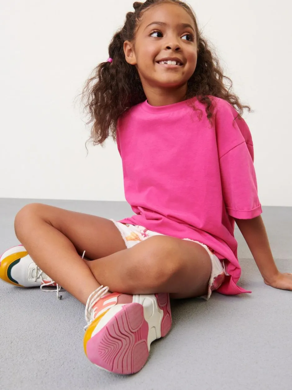 Next Oversized T-Shirt (3-16yrs) Magenta Pink New