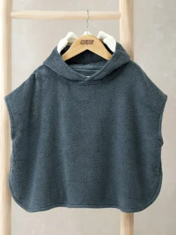 Mamas & Papas Blue Character 3D Fin Towelling Poncho Online