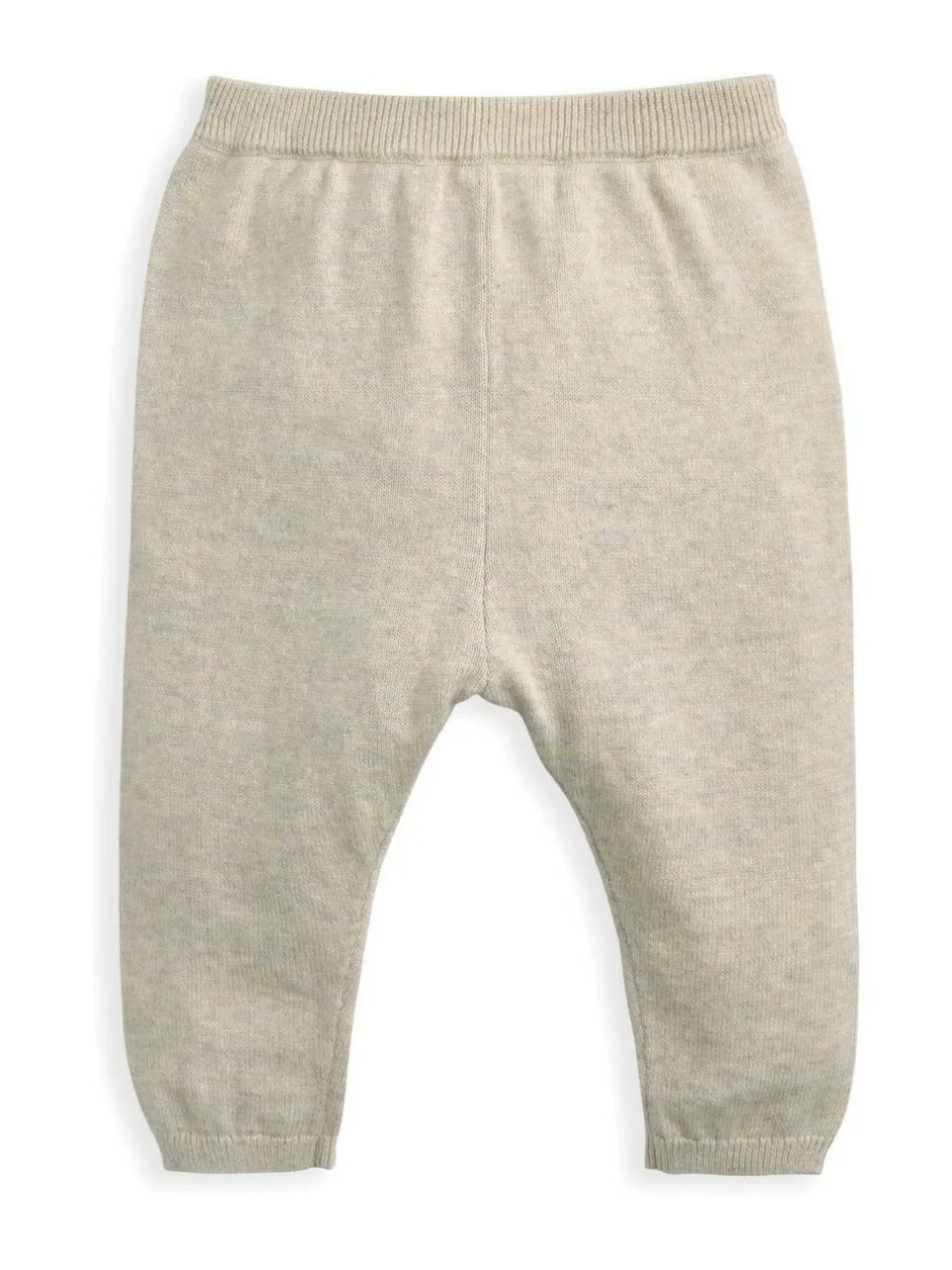 Mamas & Papas Brown Knit Polo Bodysuit & Bottoms Set Discount