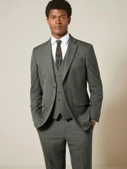 Next Slim Fit Motionflex Stretch Suit Jacket Marl Green Online