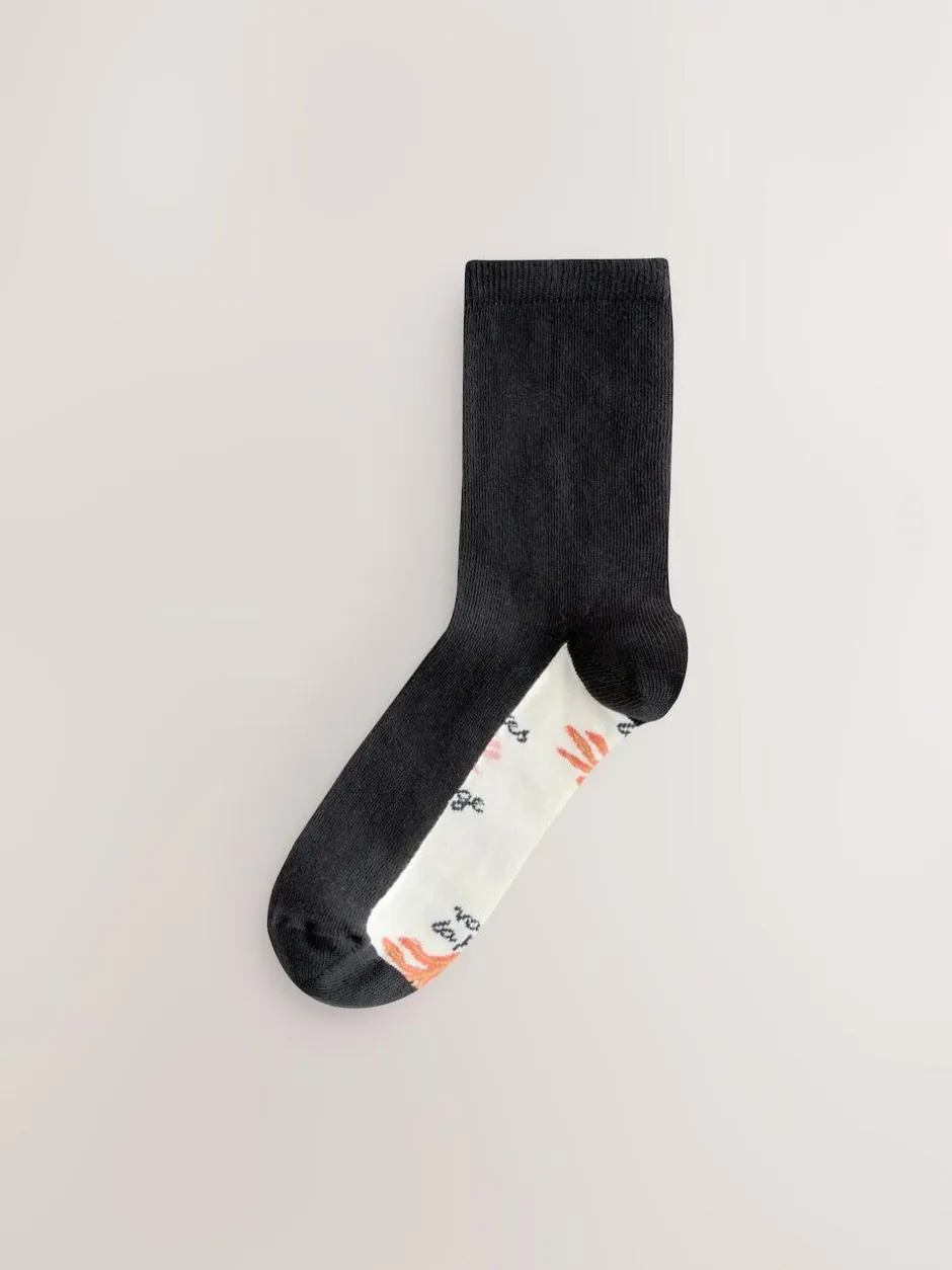 Next Marrakesh Mix Print Footbed Ankle Socks 5 Pack New