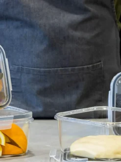 Masterclass 4 Piece Clear Smart Snap Food Storage Containers Outlet