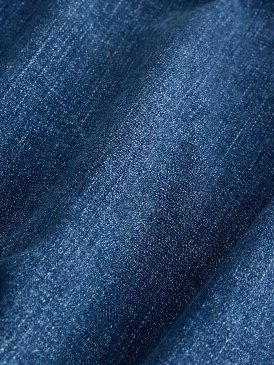 Next Mid Blue Baggy Fit Authentic Stretch Denim Jeans New