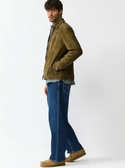 Next Mid Blue Baggy Fit Authentic Stretch Denim Jeans New