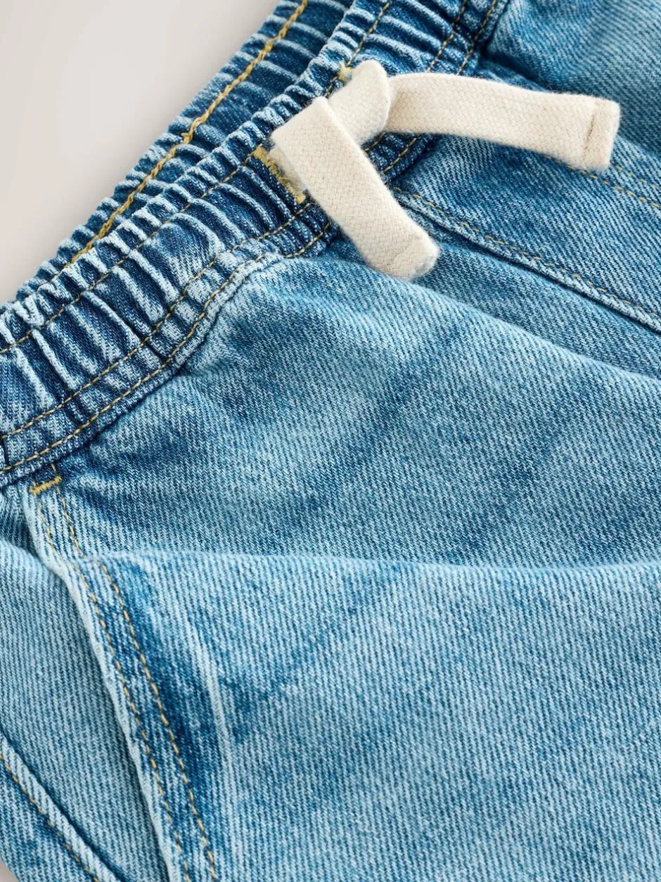 Next Mid Blue Denim Denim Pull On Carpenter Jeans (3-16yrs) New