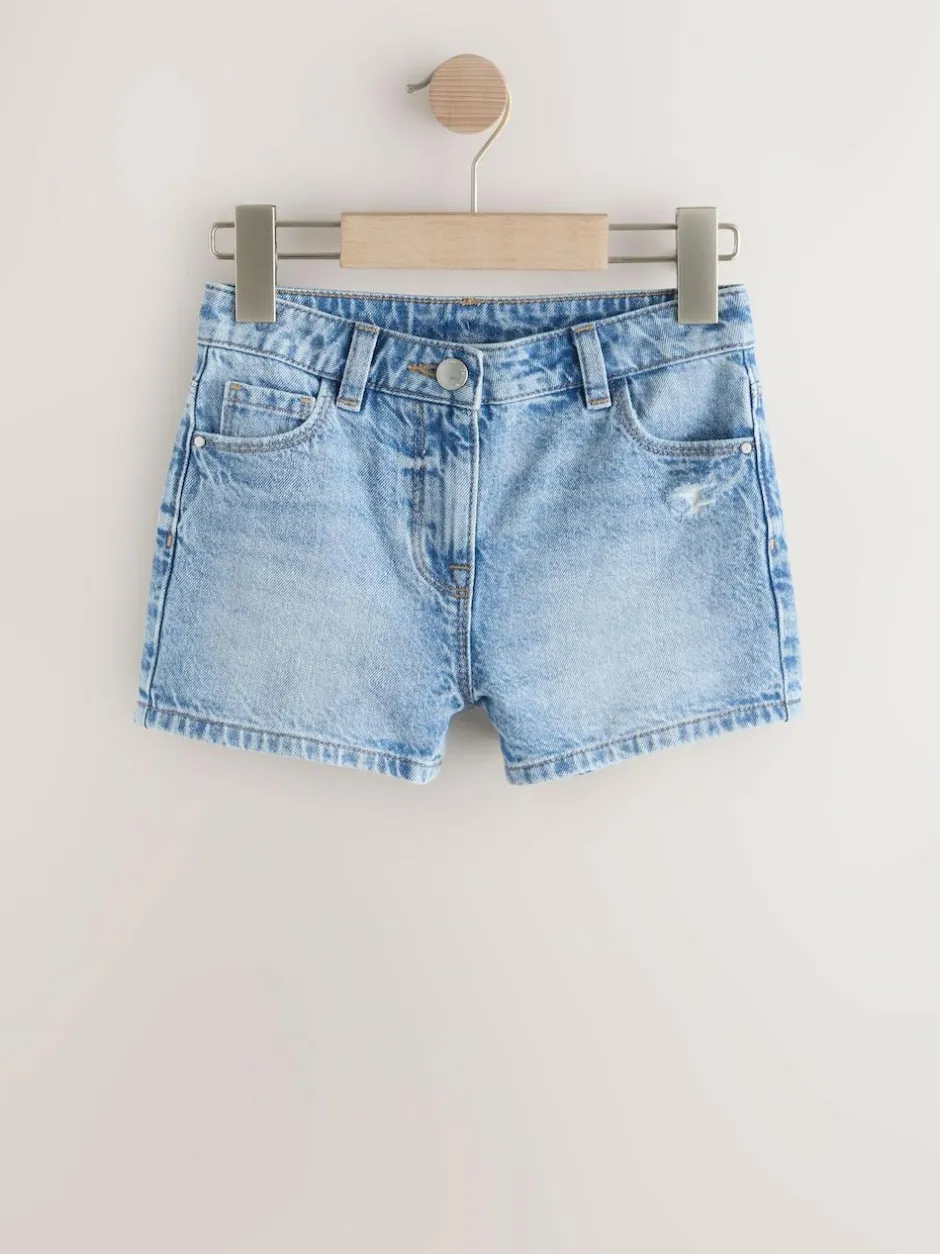 Next Mid Blue Denim Shorts (3-16yrs) Best