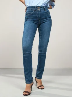 Next Slim Lift And Shape Jeans Mid Blue Denim Best