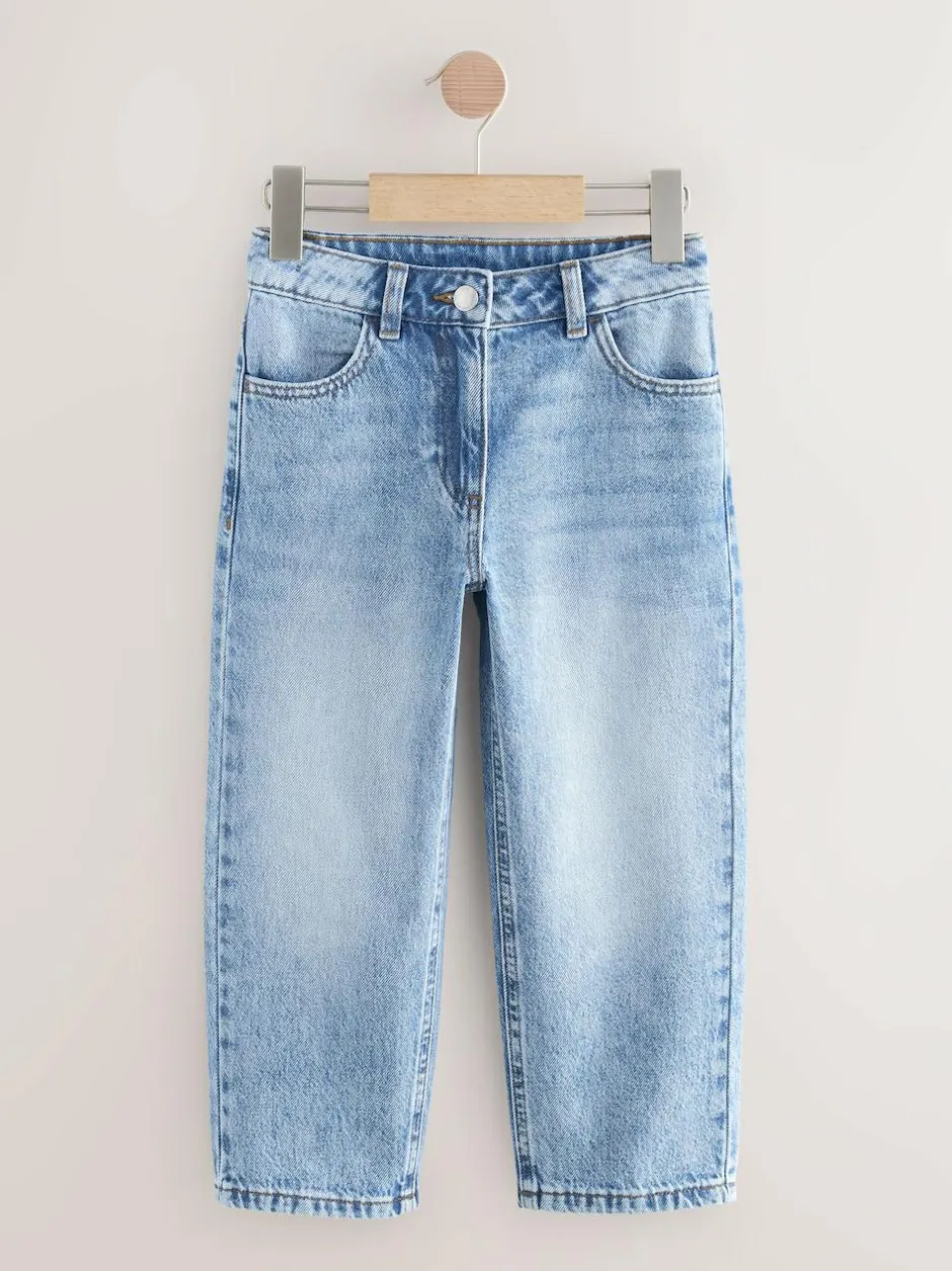 Next Straight Leg Jeans (3-16yrs) Mid Blue Denim Online