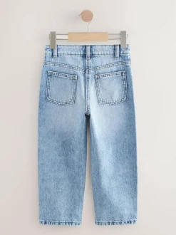 Next Straight Leg Jeans (3-16yrs) Mid Blue Denim Online