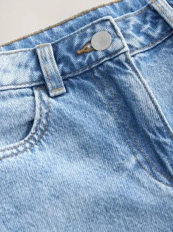 Next Straight Leg Jeans (3-16yrs) Mid Blue Denim Online