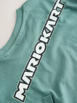 Next Mid Blue Mario Gaming T-Shirt (3-16yrs)