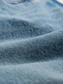 Next Mid Rise Ankle Straight Leg Jeans With Scarf Mid Blue Polka Dot Clearance