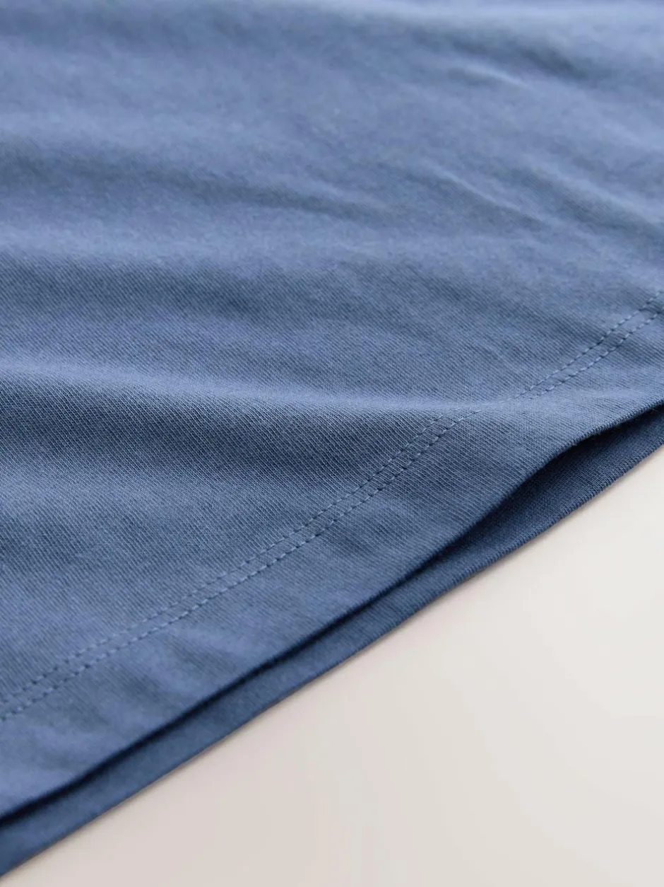 Next Mid Blue Regular Fit Short Sleeve T-Shirt (3-16yrs)
