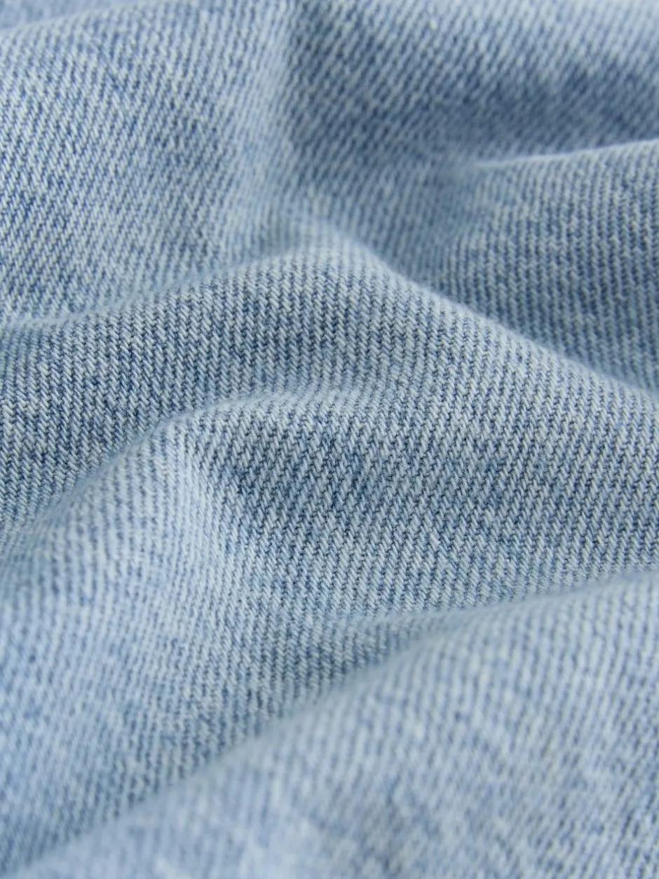 Next Regular Length Relaxed Denim Shorts (3-16yrs) Mid Blue Clearance