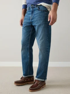 Next Regular Tapered Fit Signature Selvedge Denim Jeans Mid Blue Best