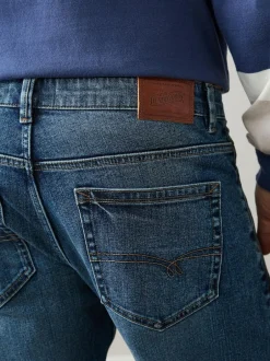Next Regular Tapered Fit Signature Selvedge Denim Jeans Mid Blue Best