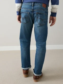 Next Regular Tapered Fit Signature Selvedge Denim Jeans Mid Blue Best
