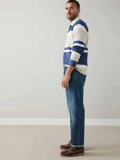 Next Regular Tapered Fit Signature Selvedge Denim Jeans Mid Blue Best
