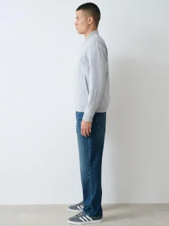 Next Relaxed Fit Authentic Stretch Denim Jeans Mid Blue Discount