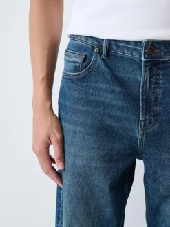 Next Relaxed Fit Authentic Stretch Denim Jeans Mid Blue Discount
