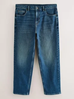 Next Relaxed Fit Authentic Stretch Denim Jeans Mid Blue Discount