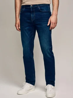 Next Mid Blue Slim Fit Essential Stretch Jeans Hot