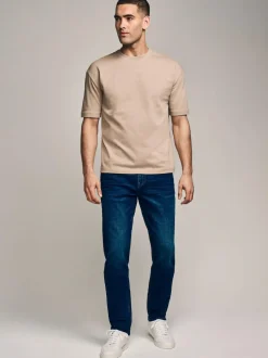 Next Mid Blue Slim Fit Essential Stretch Jeans Hot