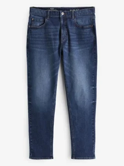 Next Mid Blue Slim Fit Essential Stretch Jeans Hot
