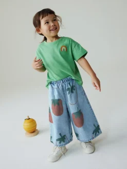 Next Mid Blue Tomato Printed Jeans (3mths-7yrs) Best