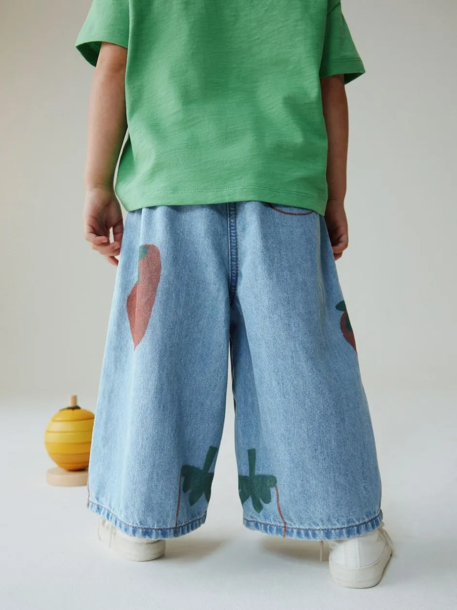 Next Mid Blue Tomato Printed Jeans (3mths-7yrs) Best