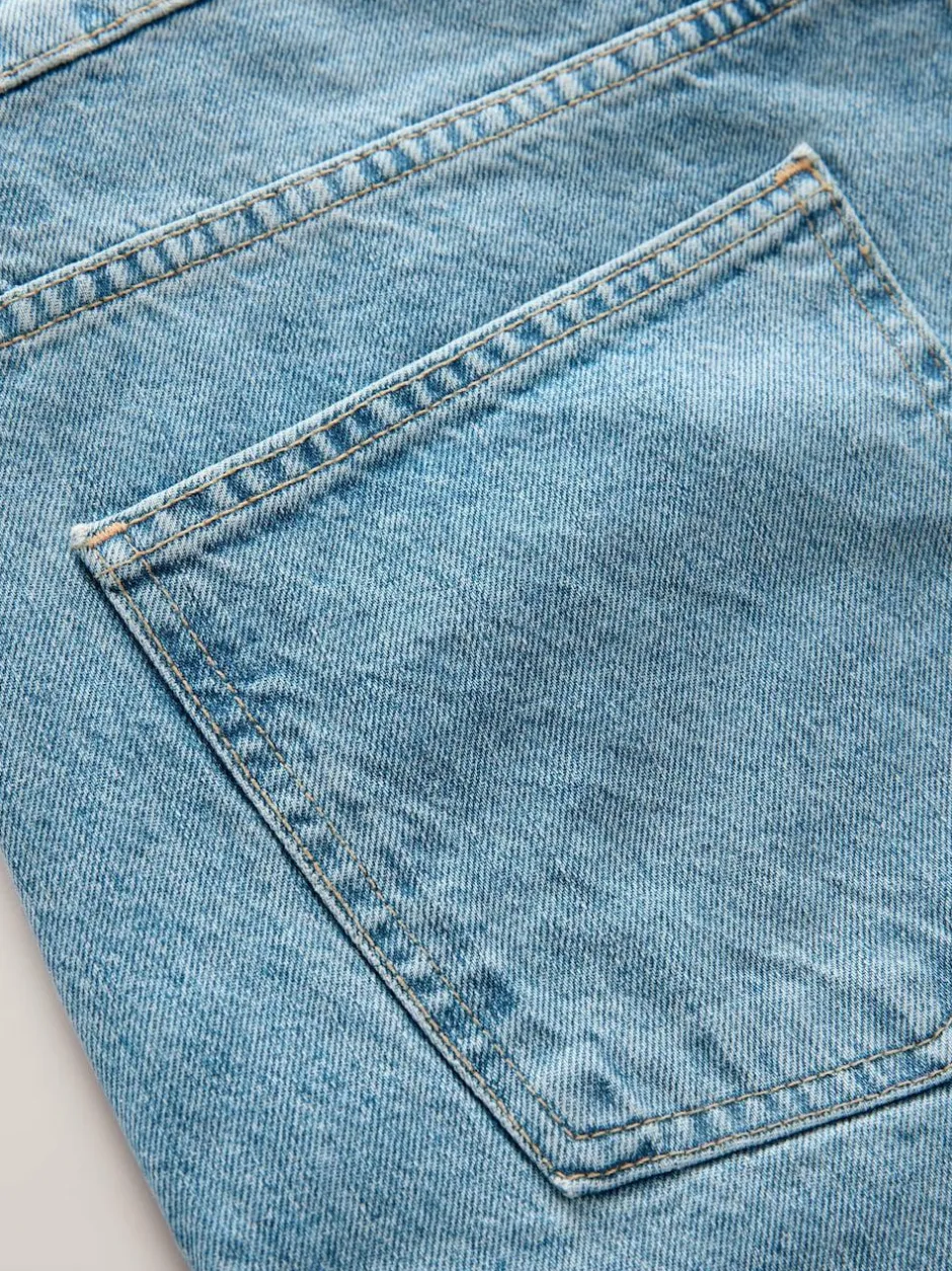 Next Edit Jort Denim Shorts Mid Blue Wash Outlet